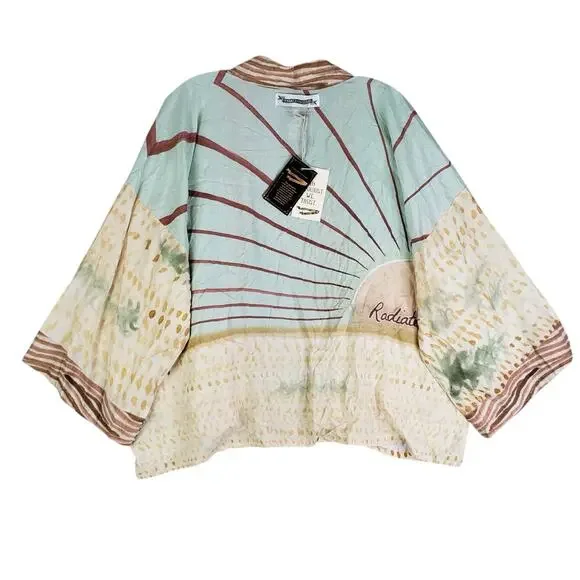 Market of Stars Pixie Duster Cropped Kimono Radiate Love New OS Sunrise - Picture 3 of 14